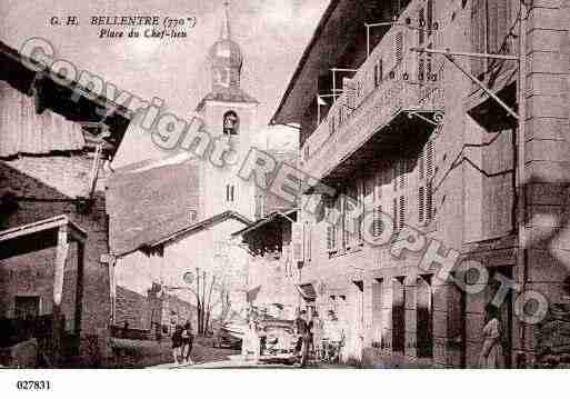 Ville de BELLENTRE, carte postale ancienne