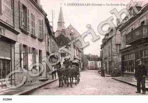 Ville de CHENERAILLES, carte postale ancienne