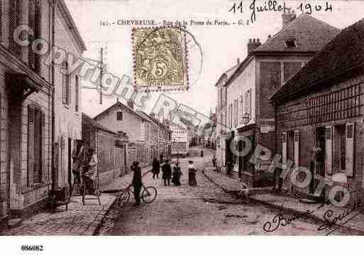 Ville de CHEVREUSE, carte postale ancienne