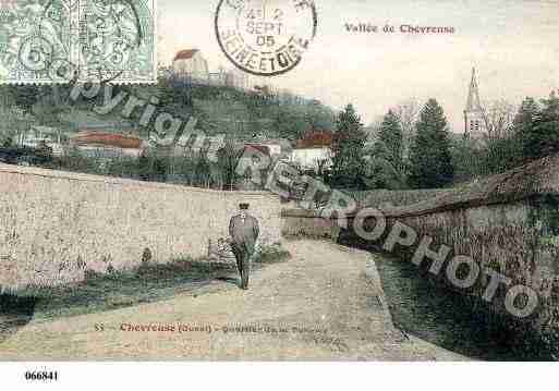 Ville de CHEVREUSE, carte postale ancienne