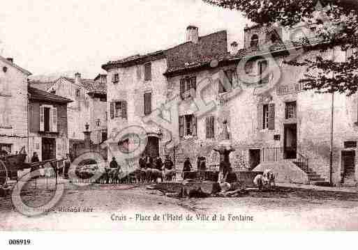 Ville de CRUIS, carte postale ancienne