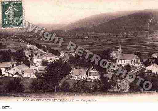 Ville de DOMMARTINLESREMIREMONT, carte postale ancienne