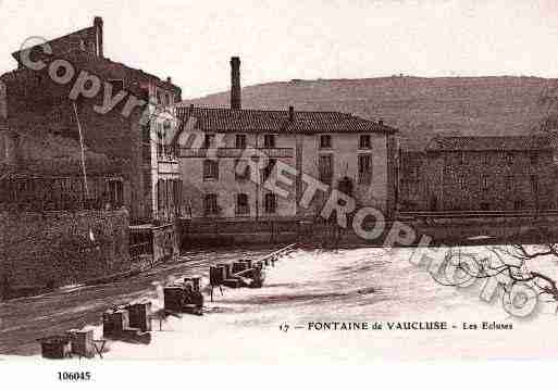 Ville de FONTAINEDEVAUCLUSE, carte postale ancienne