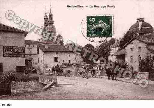 Ville de GERBEVILLER, carte postale ancienne