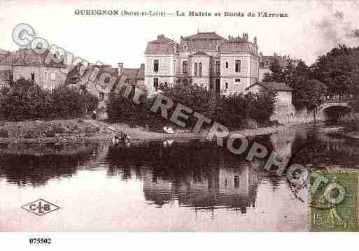 Ville de GUEUGNON, carte postale ancienne