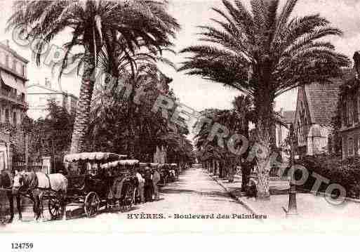 Ville de HYERES, carte postale ancienne