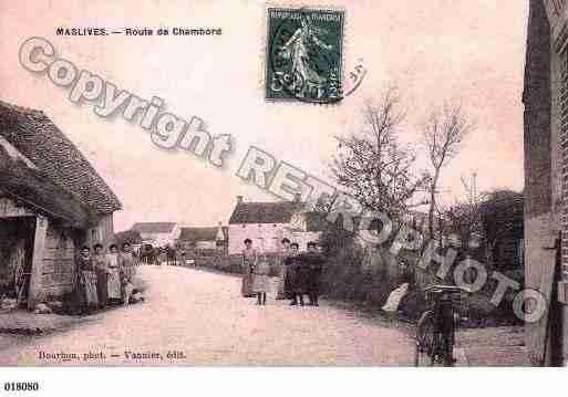 Ville de MASLIVES, carte postale ancienne