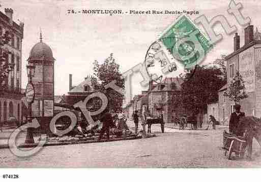 Ville de MONTLUCON, carte postale ancienne