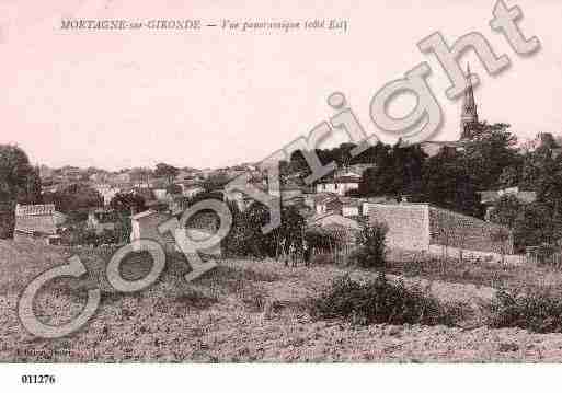 Ville de MORTAGNESURGIRONDE, carte postale ancienne