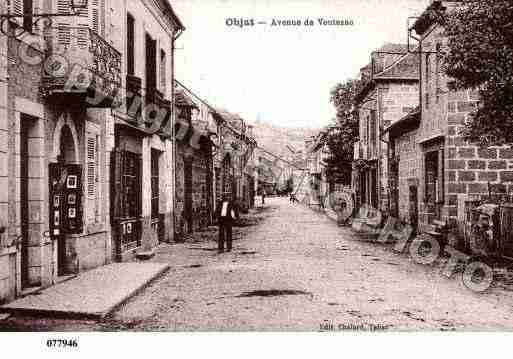 Ville de OBJAT, carte postale ancienne