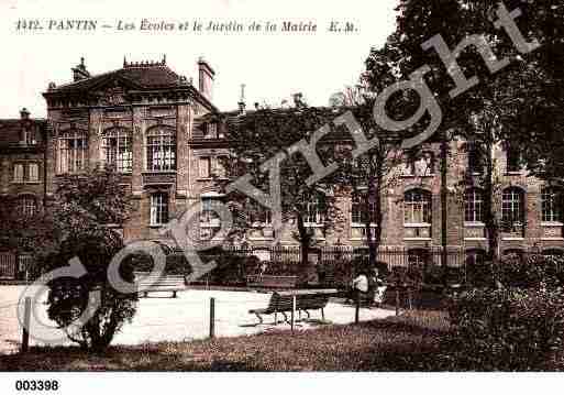 Ville de PANTIN, carte postale ancienne