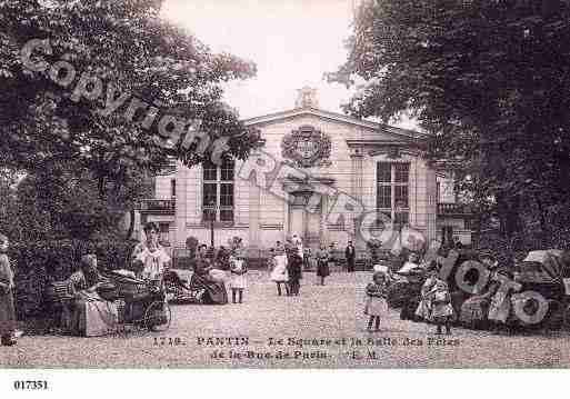 Ville de PANTIN, carte postale ancienne