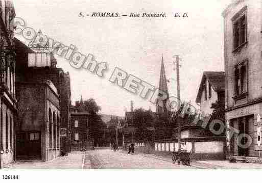 Ville de ROMBAS, carte postale ancienne