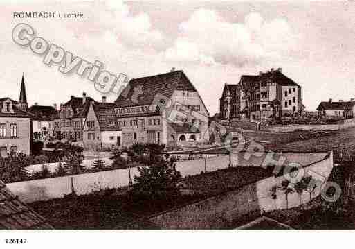 Ville de ROMBAS, carte postale ancienne