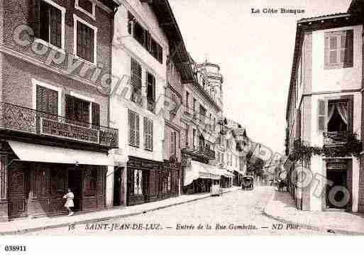 Ville de SAINTJEANDELUZ, carte postale ancienne