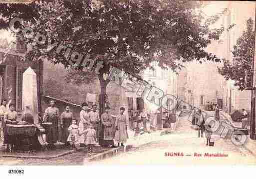 Ville de SIGNES, carte postale ancienne