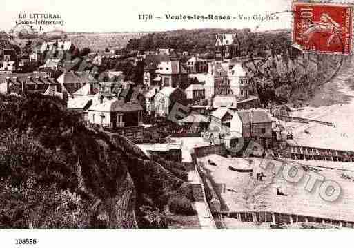 Ville de VEULESLESROSES, carte postale ancienne