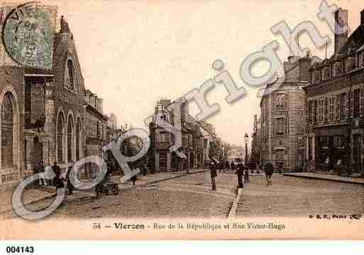 Ville de VIERZON, carte postale ancienne