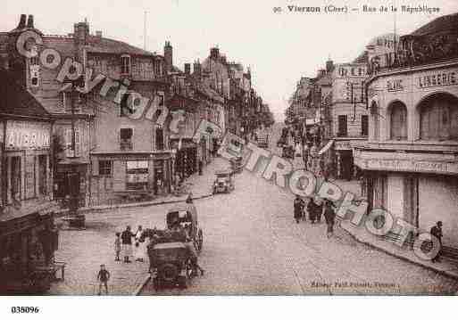 Ville de VIERZON, carte postale ancienne