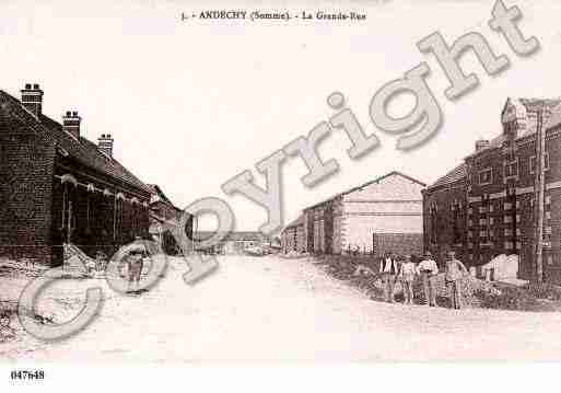 Ville de ANDECHY, carte postale ancienne