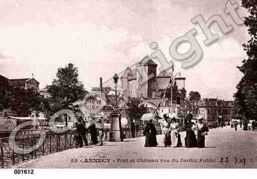 Ville de ANNECY, carte postale ancienne