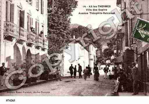 Ville de AXLESTHERMES, carte postale ancienne