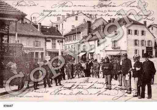 Ville de BELLEGARDESURVALSERINE, carte postale ancienne