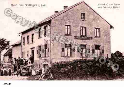 Ville de BERLING, carte postale ancienne