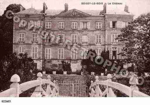 Ville de BOISSYLEBOIS, carte postale ancienne