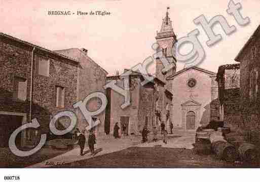 Ville de BRIGNAC, carte postale ancienne