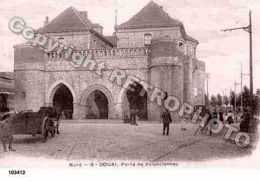 Ville de DOUAI, carte postale ancienne