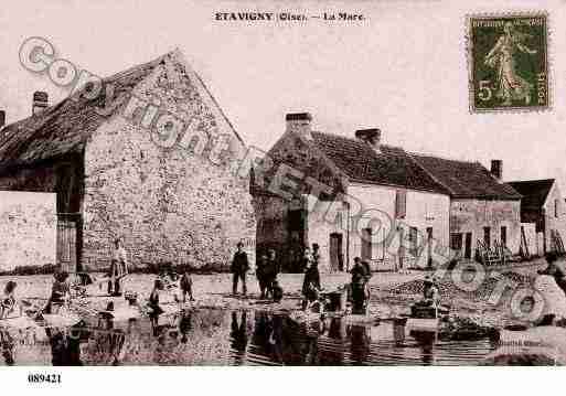 Ville de ETAVIGNY, carte postale ancienne