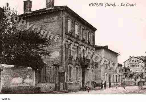 Ville de GENAS, carte postale ancienne