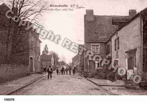 Ville de GRANDVELLE, carte postale ancienne