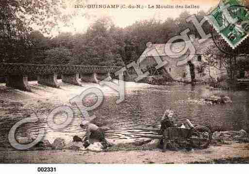 Ville de GUINGAMP, carte postale ancienne