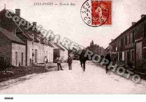 Ville de JALLANGES, carte postale ancienne