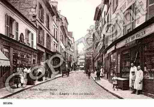 Ville de LAGNYSURMARNE, carte postale ancienne