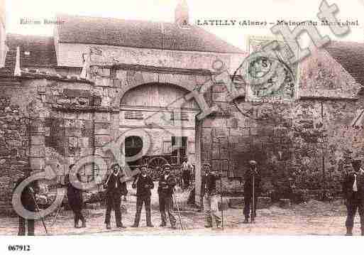 Ville de LATILLY, carte postale ancienne