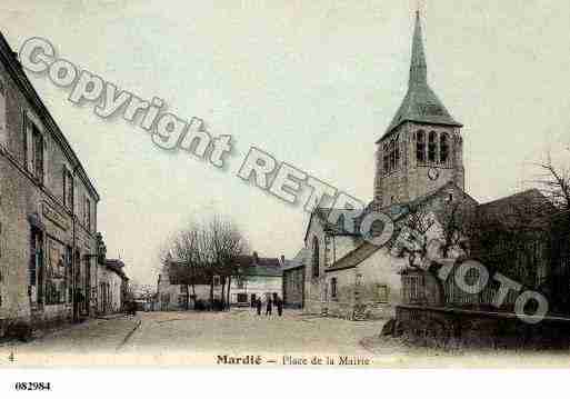 Ville de MARDIE, carte postale ancienne