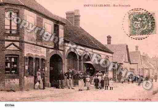 Ville de MARVILLELESBOIS, carte postale ancienne