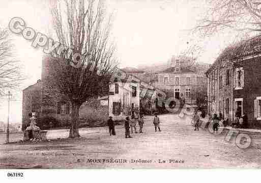 Ville de MONTSEGURSURLAUZON, carte postale ancienne