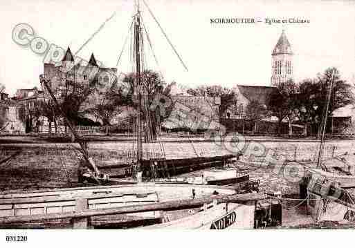 Ville de NOIRMOUTIERENL'ILE, carte postale ancienne