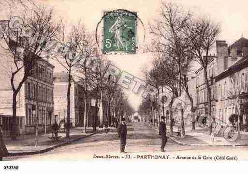 Ville de PARTHENAY, carte postale ancienne