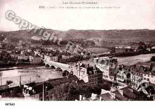 Ville de PAU, carte postale ancienne