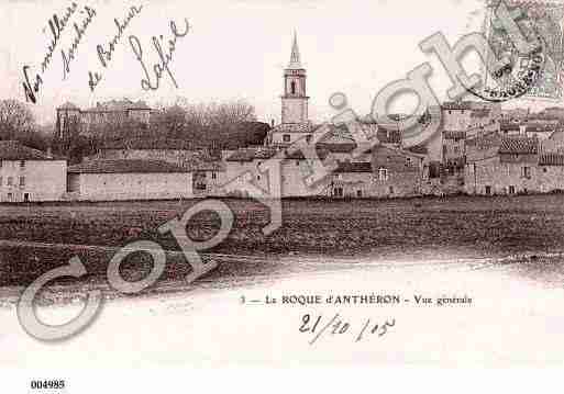 Ville de ROQUED'ANTHERON(LA), carte postale ancienne