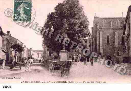 Ville de SAINTMAURICEENGOURGOIS, carte postale ancienne