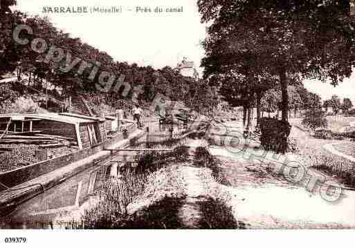 Ville de SARRALBE, carte postale ancienne