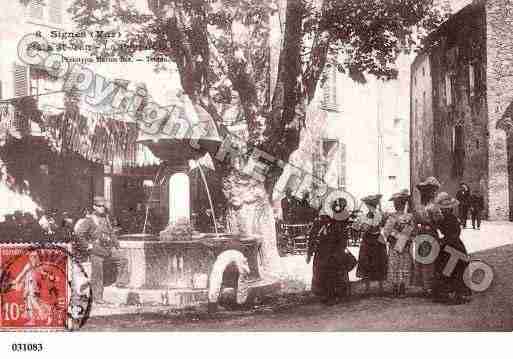 Ville de SIGNES, carte postale ancienne