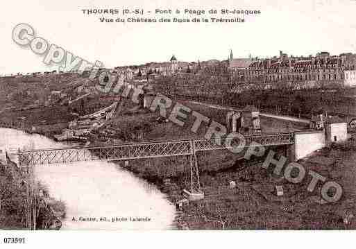 Ville de THOUARS, carte postale ancienne