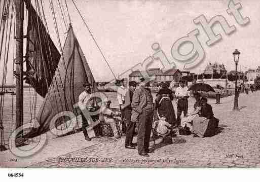 Ville de TROUVILLESURMER, carte postale ancienne